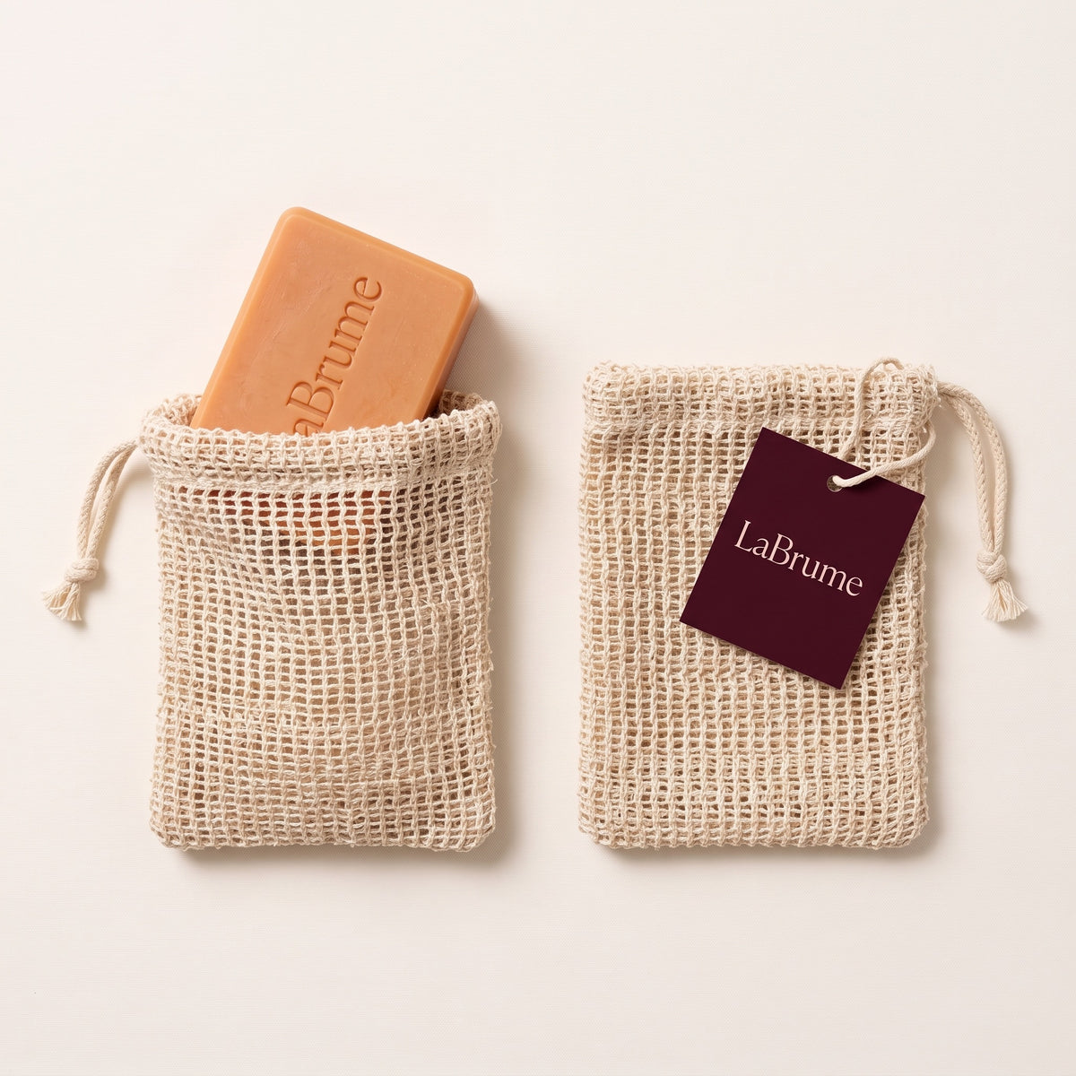 LaBrume Exfoliating Soap Bag, 2 pack